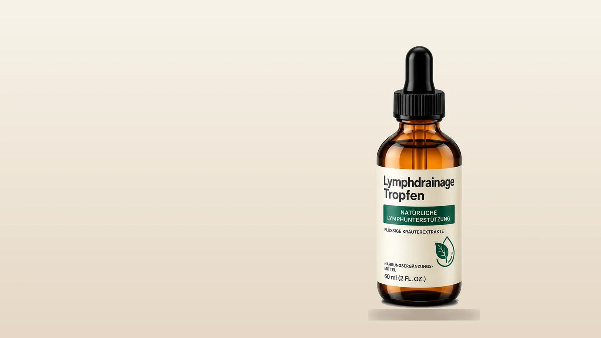 Flasche Lymphdrainage-Tropfen – worauf du vor dem Kauf achten kannst